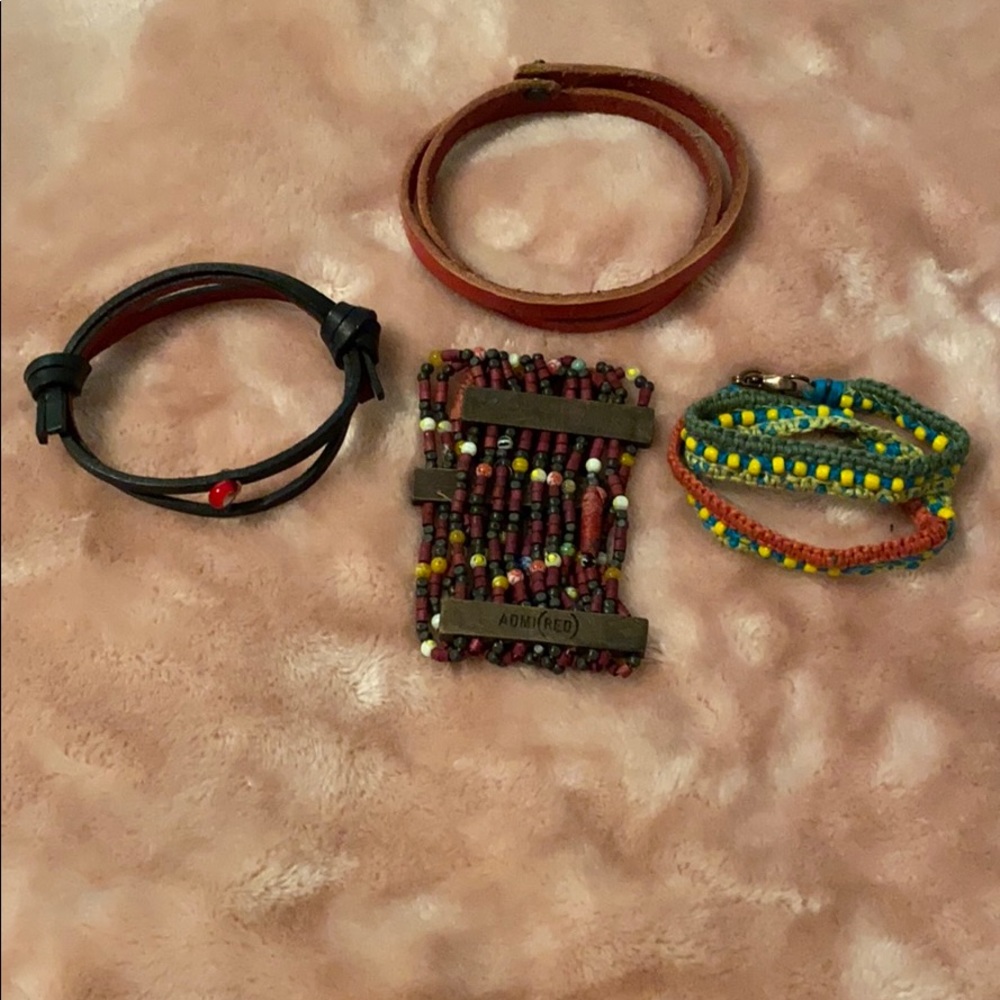 4 beaded gap bracelets